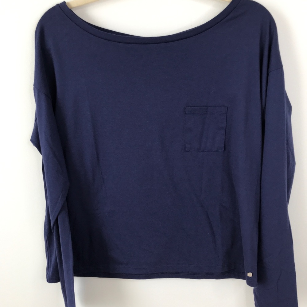 Fabletics Sydney Long Sleeve Tee Aegean Pocket Tee